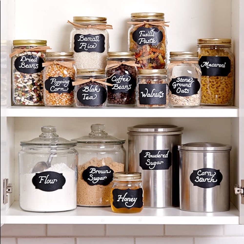🆕72 Piece Set of Chalkboard Labels